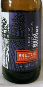 Shanco Dubh Porter - Whiskey Barrel Aged Porter