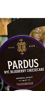 Pardus NYC Blueberry Cheesecake