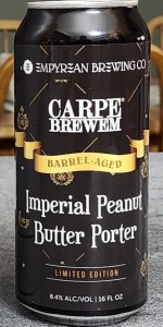 Carpe Brewem Bourbon Barrel Aged Imperial Peanut Butter Porter