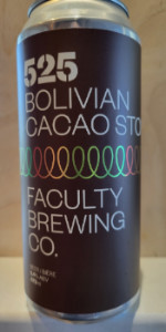 525 Bolivian Cacao Stout