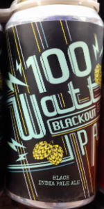 100 Watt Blackout IPA