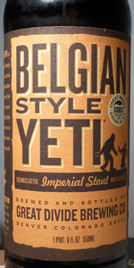 Beer Review: Great Divide's Yeti Imperial Stout - 5280