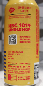 HBC 1019 Single Hop IPA