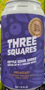 Three Squares: Breakfast (Blueberry Pancakes with Maple Syrup)