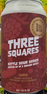 Three Squares: Lunch (Peanut Butter & Raspberry Jelly Sandwich)