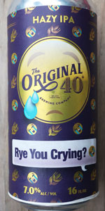 Rye You Crying?