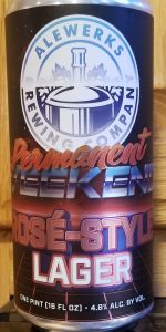 Permanent Weekend Rose'-Style lager