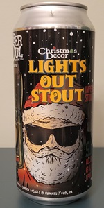 Christmas Decor Lights Out Stout