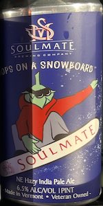 Hops on a Snowboard