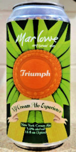 Triumph: A NY Cream Ale Experience