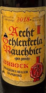 Aecht Schlenkerla Rauchbier Urbock - Special Edition 2018