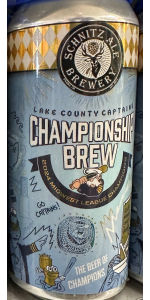 Championship Brew - Lake County Captains