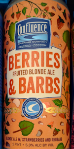 Berries & Barbs Blonde Ale w/Strawberries & Rhubarb