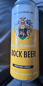 Georg Rittmayer Bock Beer