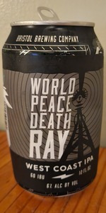World Peace Death Ray West Coast IPA