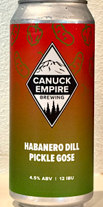 Habanero Dill Pickle Gose