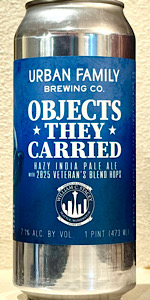 Objects They Carried - 2025 Veteranâs Blend Hazy IPA