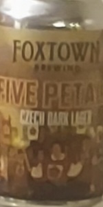 Five Petals Czech Dark Lager