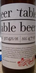 Beer Table - Table Beer