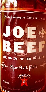 Joe Beef Special Pils