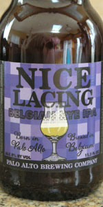 Nice Lacing Belgian Rye IPA