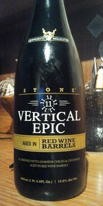 11.11.11 Vertical Epic Ale - Red Wine Barrel-Aged