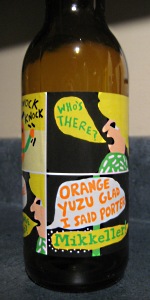 Orange Yuzu Glad I Said Porter