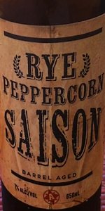 Rye Peppercorn Saison