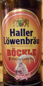 Haller-LÃ¶wenbrÃ¤u BÃ¶ckle Dunkles Bockbier